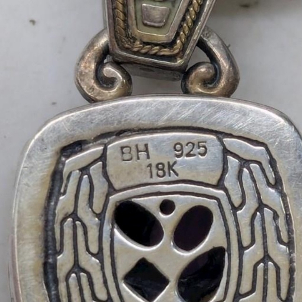 Multi-Stone Silver Pendant Necklace - Picture 4 of 4